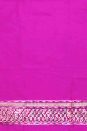Pink Sona Rupa Zari Chauki Rangkat Kadhwa Pure Katan Silk Banarasi
