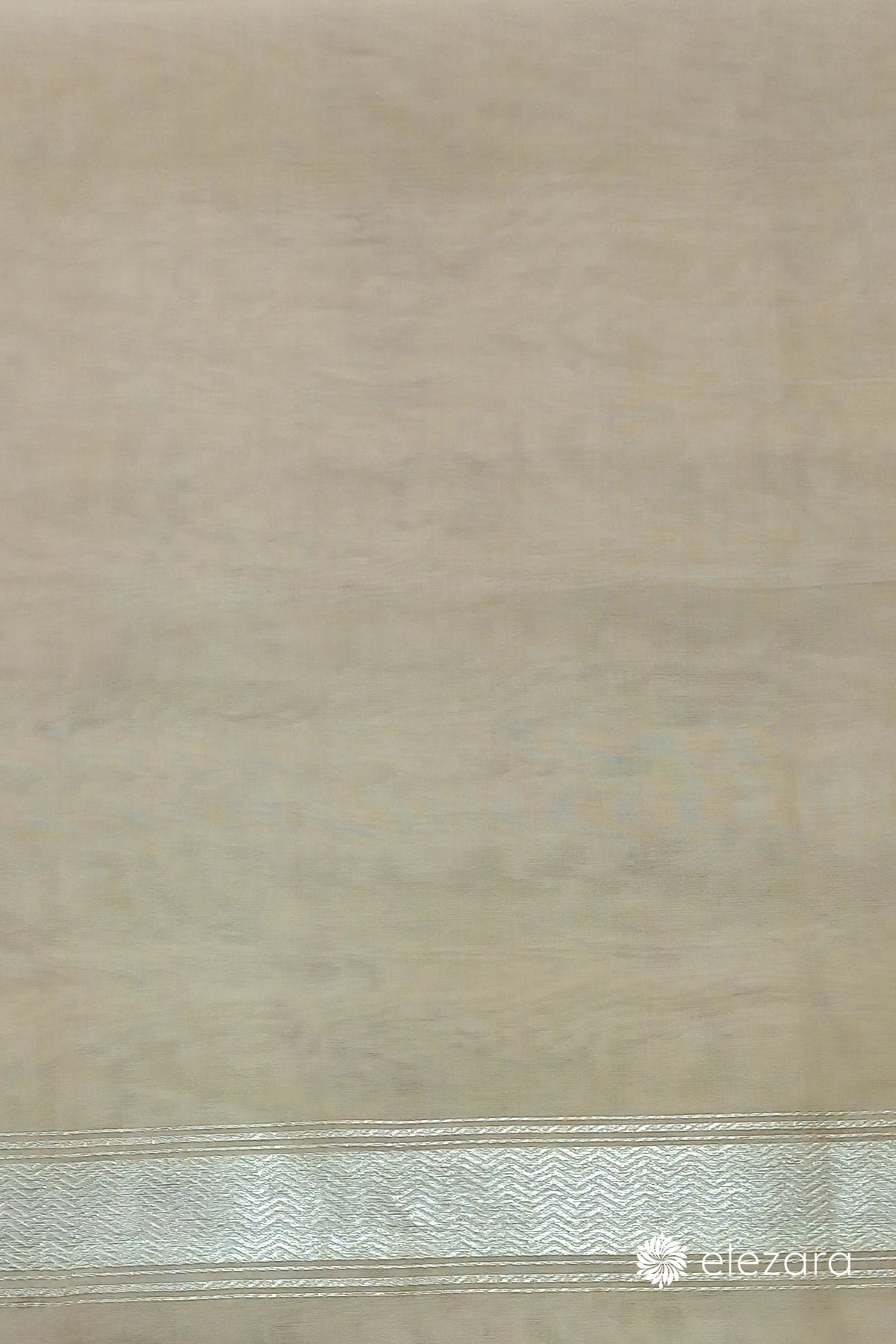 Off-white Kadhwa Flamingo Buta Pure Kora Handwoven Silk