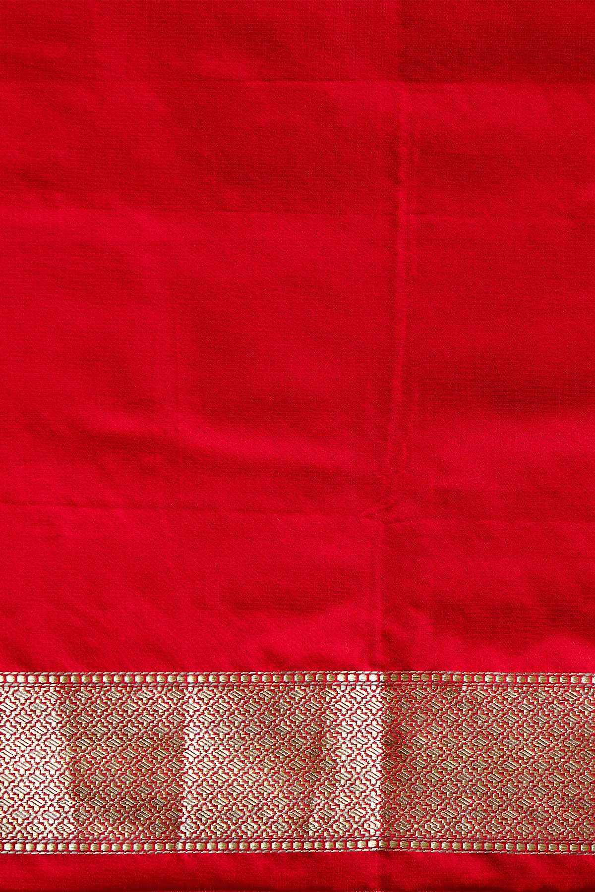 Handwoven Red Tanchoi Pure Katan Silk Banarasi