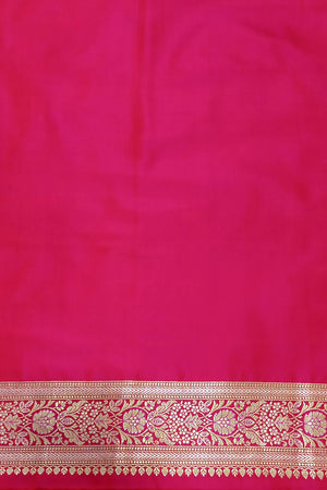 Handwoven Pink Tanchoi Pure Katan Silk Banarasi