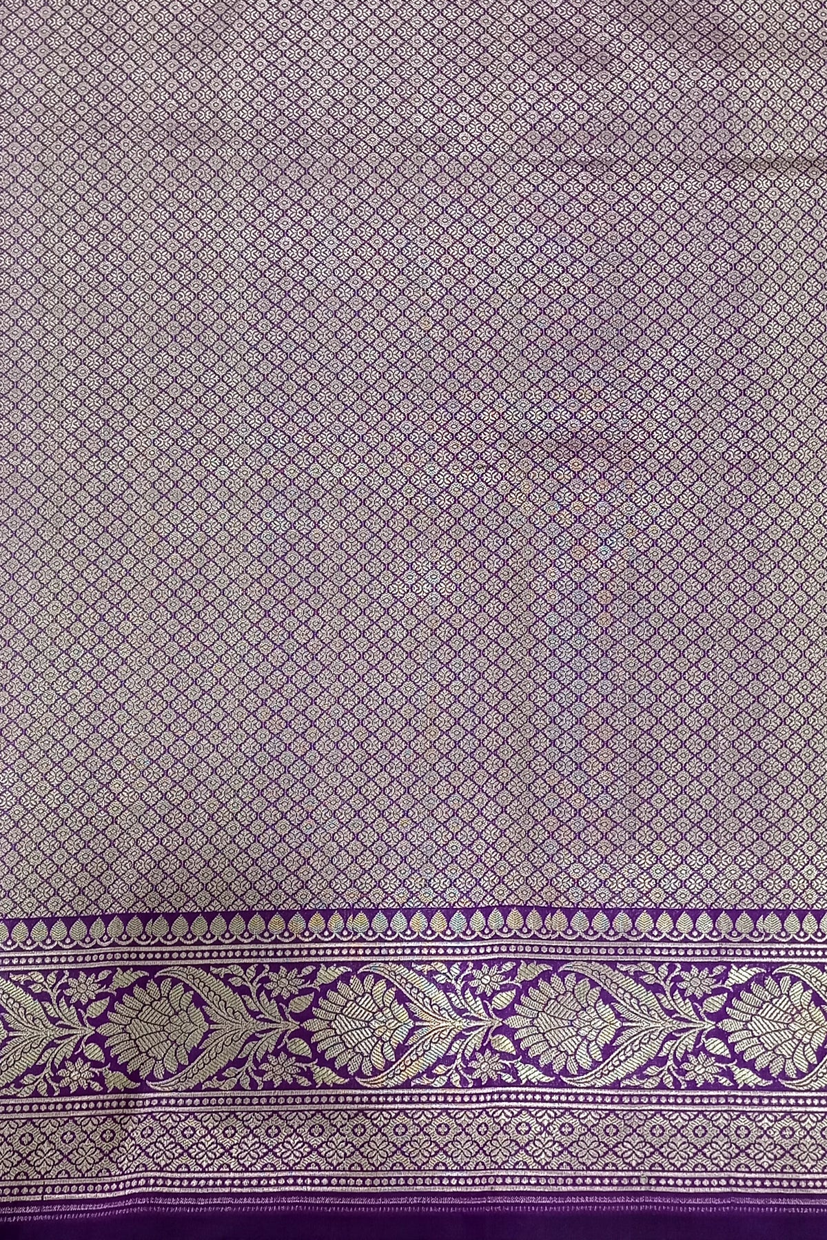 Magenta Sona Rupa zari Pure Katan Silk Banarasi