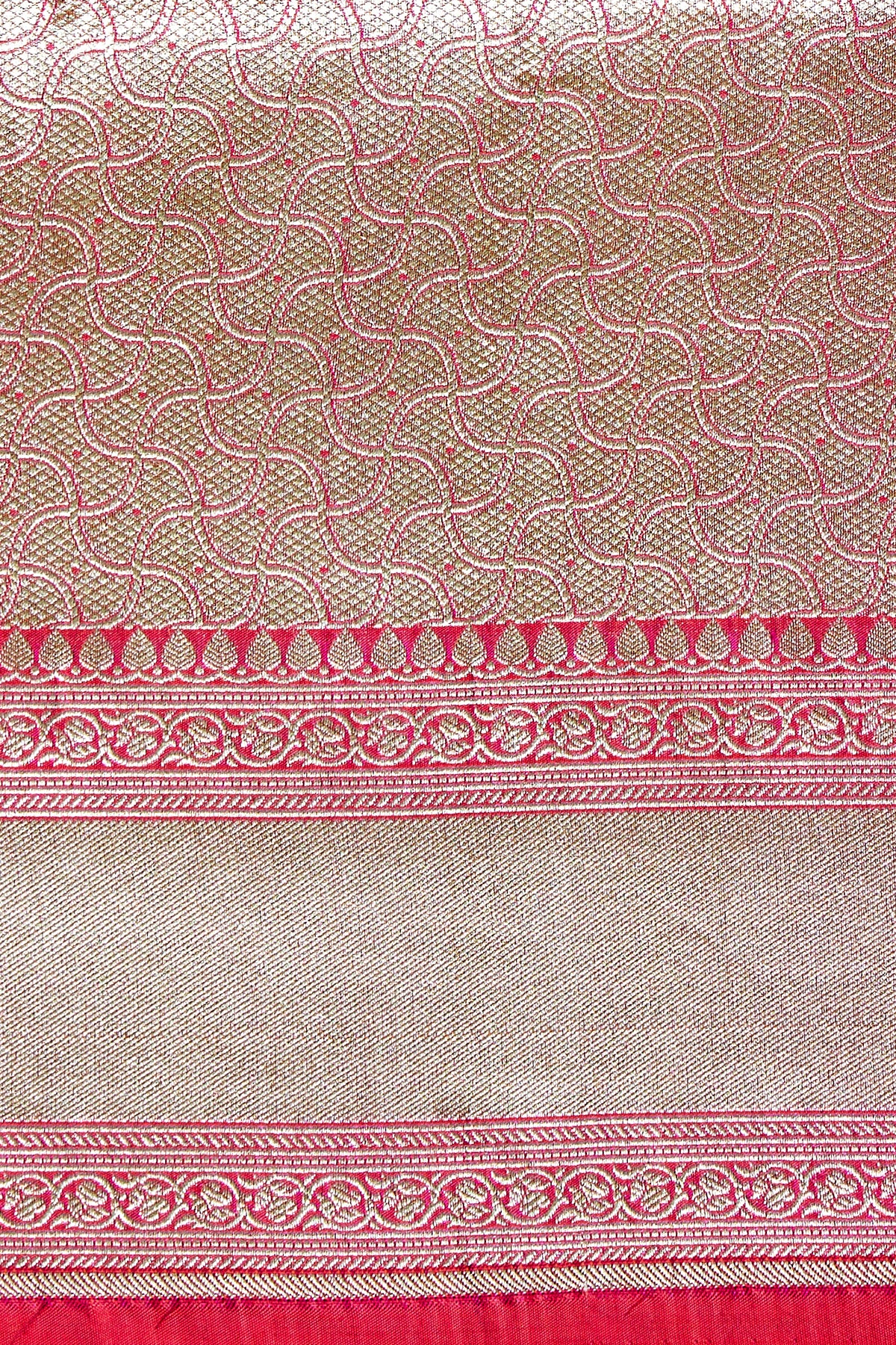 Pink Orange Dual Tone Sona Rupa Zari Pure Katan Silk Banarasi