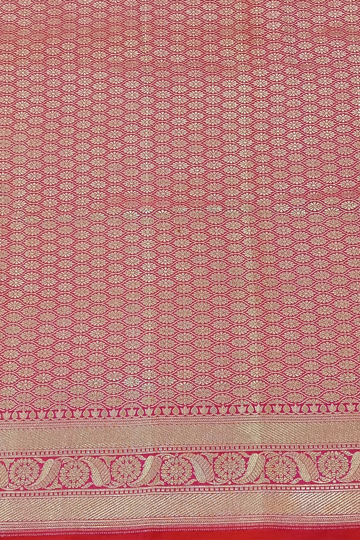 Pink Orange Dual Tone Sona Rupa zari with Meenakari Pure Katan Silk Banarasi