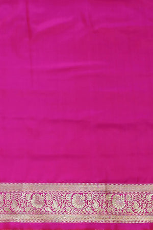 Pink Dual Tone Sona Zari Pure Katan Silk Banarasi