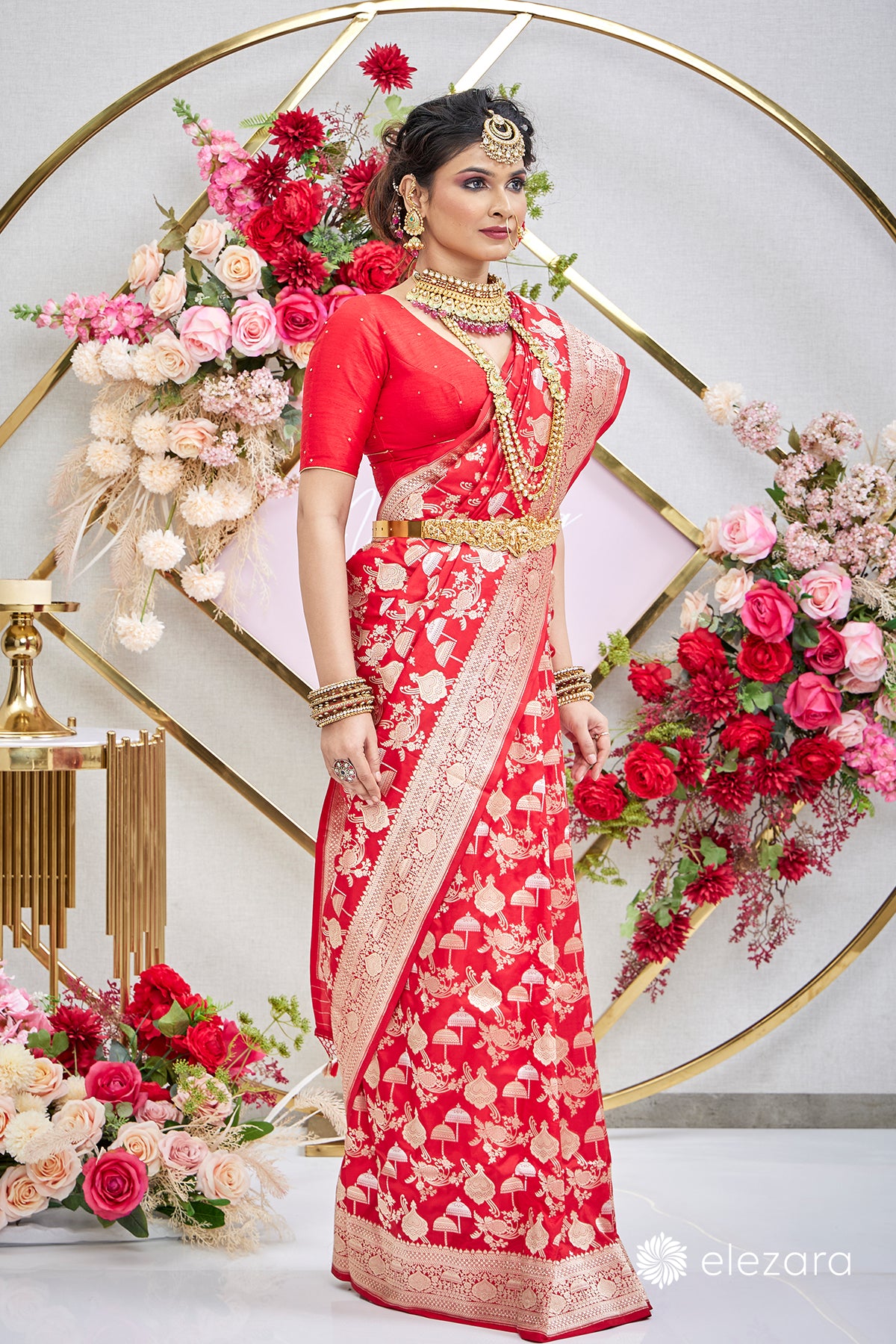 Nepali wedding outlet banarasi saree