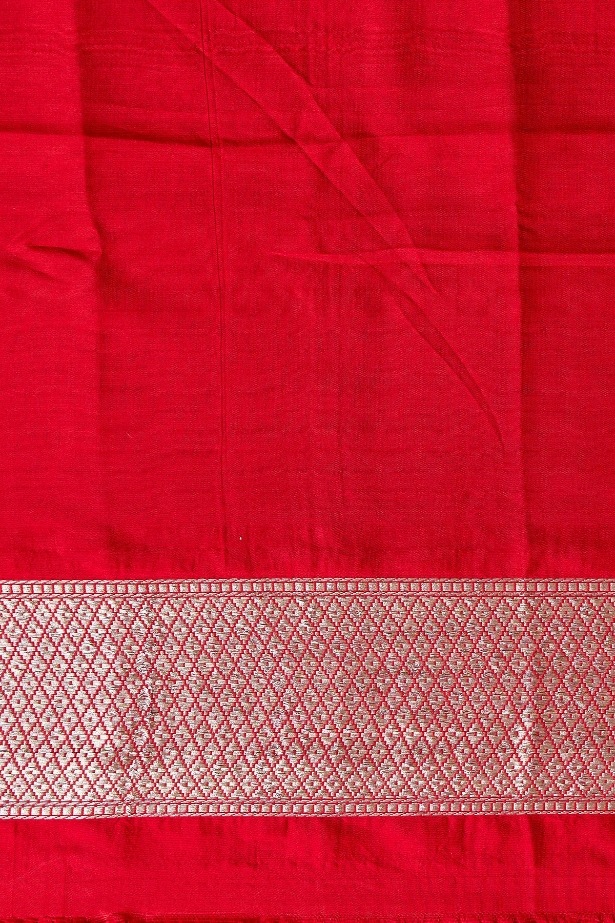 Red Sona Rupa Zari Kadhwa Meenakari Pure Katan Silk Banarasi